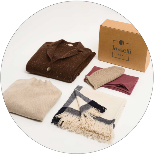 tasselli box cashmere made in italy tasselli box cashmere made in italy